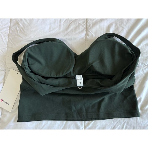 New Lululemon Align Tank Top Size 12 Rainforest Green Bra A/B Cup NWT - Picture 6 of 6